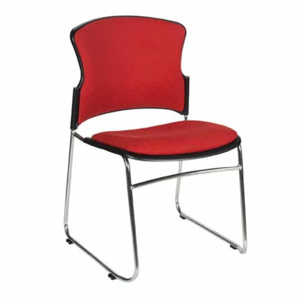 image of red fuge chair with arms for offices